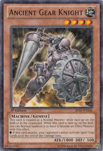 Ancient Gear Knight Starfoil BP01-EN146 Yu-Gi-Oh card from Battle Pack: Epic Dawn
