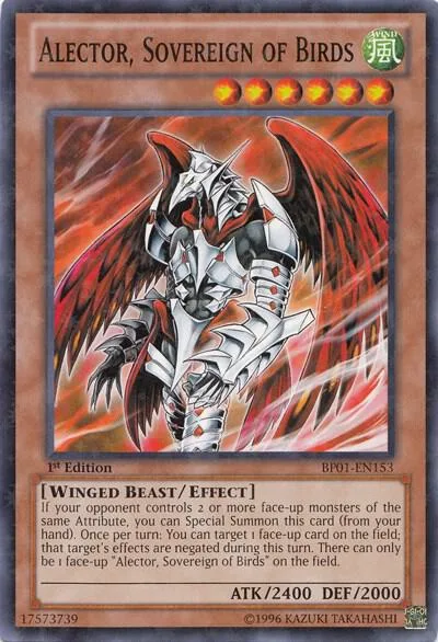 Alector, Sovereign of Birds Starfoil BP01-EN153 Yu-Gi-Oh card from Battle Pack: Epic Dawn
