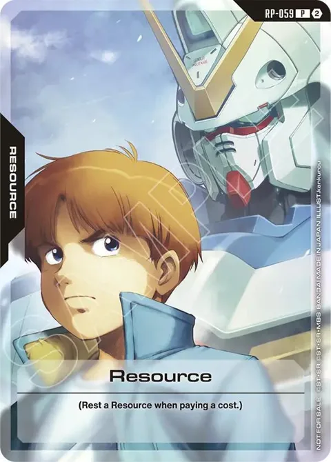 Resource 1st Anniversary Resource Pack RP-059 Gundam card from Promotional Resource Tokens