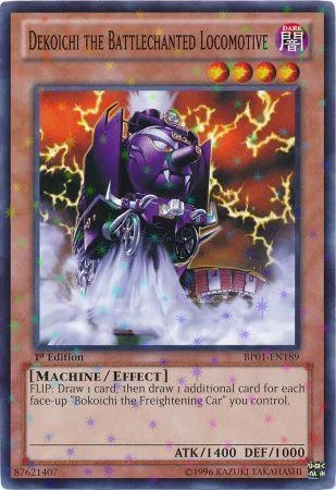Dekoichi the Battlechanted Locomotive Starfoil BP01-EN189 Yu-Gi-Oh card from Battle Pack: Epic Dawn