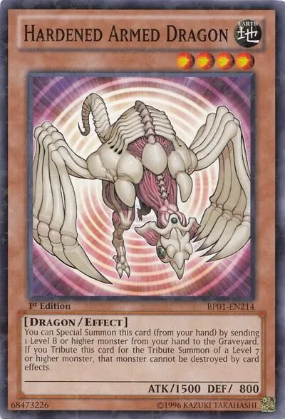 Hardened Armed Dragon Starfoil BP01-EN214 Yu-Gi-Oh card from Battle Pack: Epic Dawn