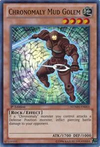Chronomaly Mud Golem NUMH-EN003 Unlimited Yu-Gi-Oh card from Number Hunters