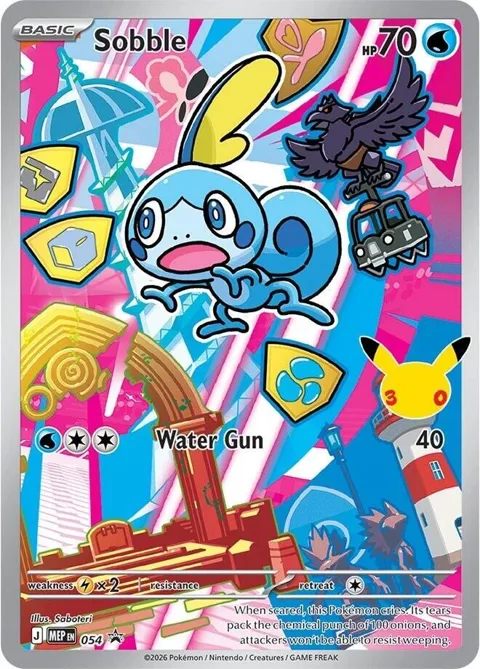 Sobble #054 Holofoil Pokémon card from Mega Evolution Promo