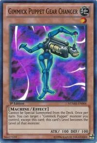 Gimmick Puppet Gear Changer NUMH-EN006 Unlimited Yu-Gi-Oh card from Number Hunters