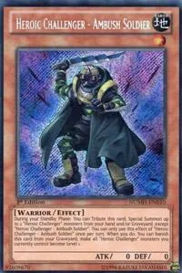 Heroic Challenger - Ambush Soldier NUMH-EN010 Unlimited Yu-Gi-Oh card from Number Hunters
