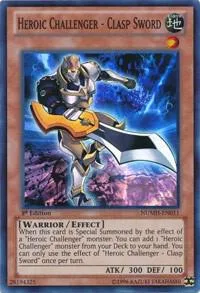 Heroic Challenger - Clasp Sword NUMH-EN011 Unlimited Yu-Gi-Oh card from Number Hunters