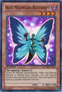 Blue Mountain Butterspy NUMH-EN012 Unlimited Yu-Gi-Oh card from Number Hunters