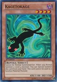 Kagetokage NUMH-EN018 1st Edition Yu-Gi-Oh card from Number Hunters
