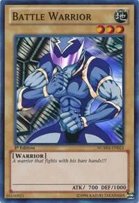 Battle Warrior NUMH-EN025 1st Edition Yu-Gi-Oh card from Number Hunters