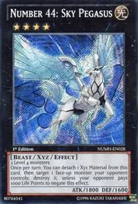 Number 44: Sky Pegasus NUMH-EN028 Unlimited Yu-Gi-Oh card from Number Hunters