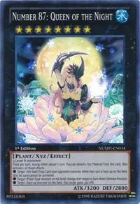 Number 87: Queen of the Night NUMH-EN034 Unlimited Yu-Gi-Oh card from Number Hunters