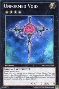 Unformed Void NUMH-EN049 1st Edition Yu-Gi-Oh card from Number Hunters