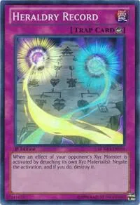 Heraldry Record NUMH-EN059 1st Edition Yu-Gi-Oh card from Number Hunters