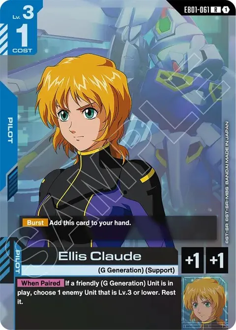 Ellis Claude EB01-061 Gundam card from Eternal Nexus