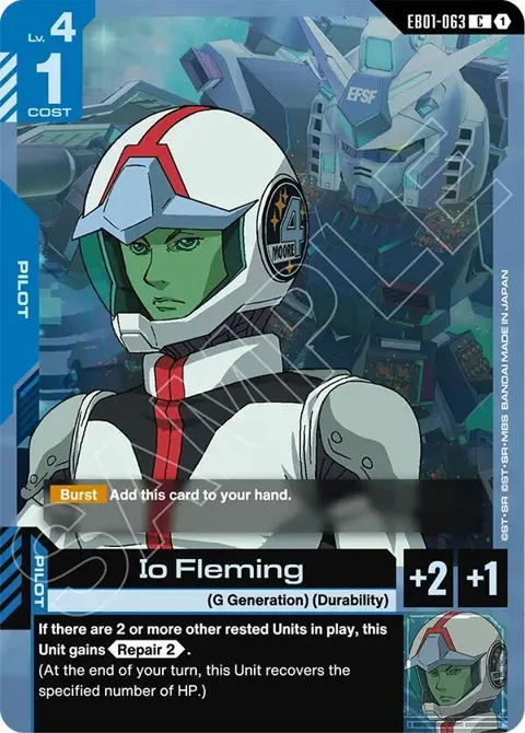 Io Fleming EB01-063 Gundam card from Eternal Nexus
