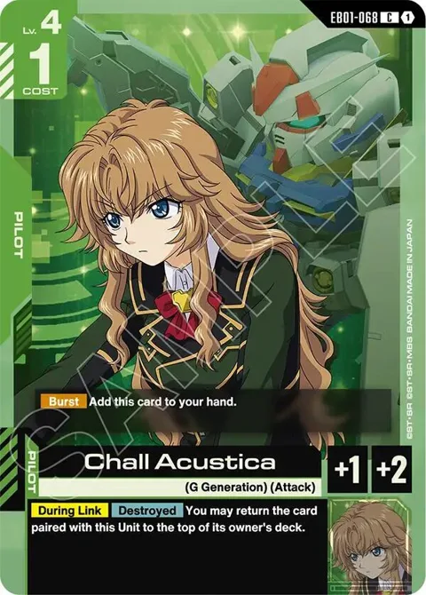 Chall Acustica EB01-068 Gundam card from Eternal Nexus