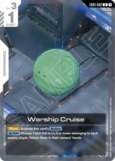 Warship Cruise EB01-082 Gundam card from Eternal Nexus