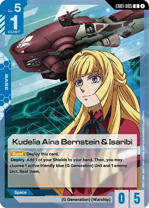 Kudelia Aina Bernstein & Isaribi EB01-085 Gundam card from Eternal Nexus