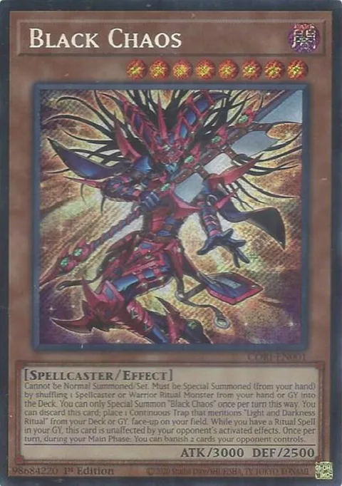Black Chaos CORI-EN001 Yu-Gi-Oh card from Chaos Origins