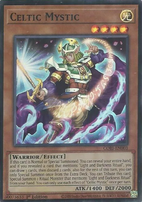 Celtic Mystic CORI-EN003 Yu-Gi-Oh card from Chaos Origins
