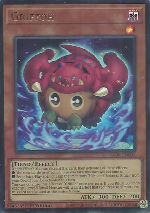 Griffoh CORI-EN004 Yu-Gi-Oh card from Chaos Origins