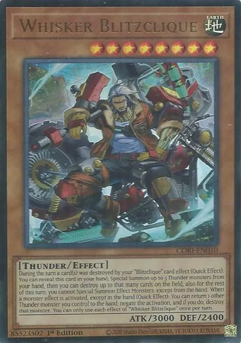 Whisker Blitzclique CORI-EN010 Yu-Gi-Oh card from Chaos Origins