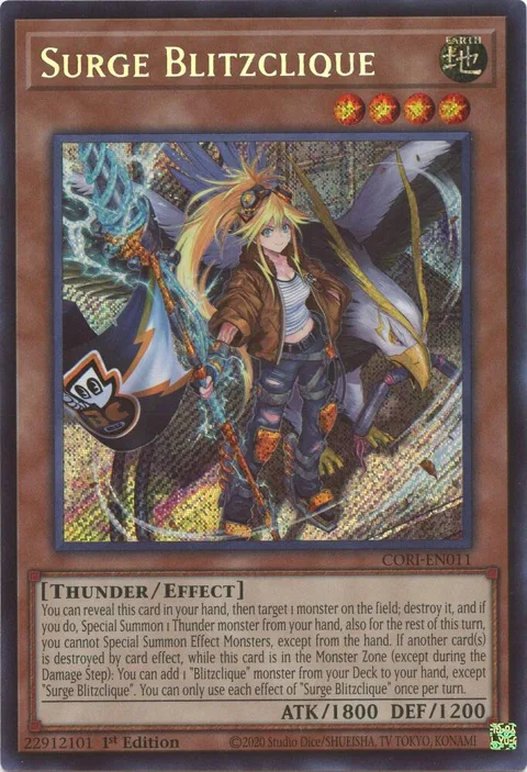 Surge Blitzclique CORI-EN011 Yu-Gi-Oh card from Chaos Origins