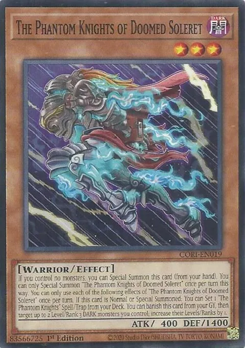The Phantom Knights of Doomed Soleret CORI-EN019 Yu-Gi-Oh card from Chaos Origins