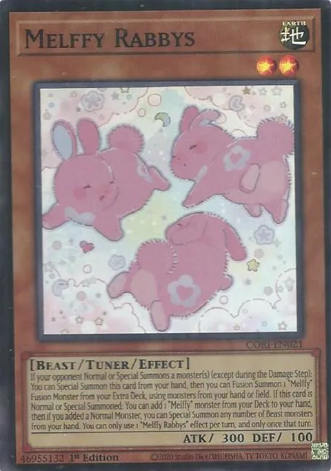 Melffy Rabbys CORI-EN021 Yu-Gi-Oh card from Chaos Origins