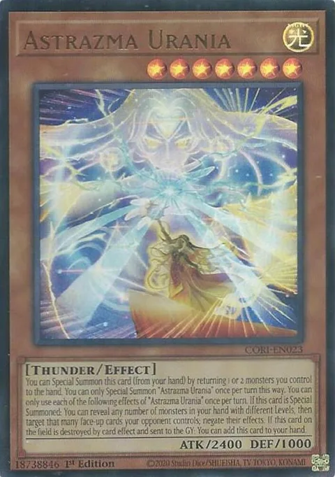 Astrazma Urania CORI-EN023 Yu-Gi-Oh card from Chaos Origins