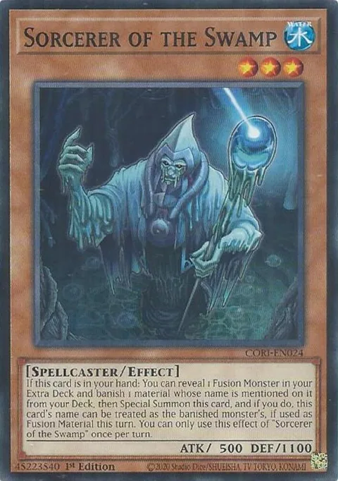 Sorcerer of the Swamp CORI-EN024 Yu-Gi-Oh card from Chaos Origins