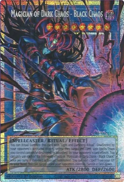 Magician of Dark Chaos - Black Chaos Starlight Rare Extended Art CORI-EN027 Yu-Gi-Oh card from Chaos Origins