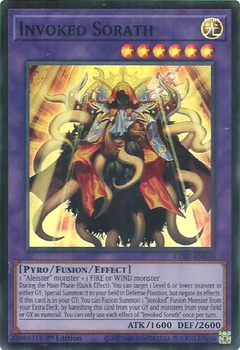 Invoked Sorath CORI-EN030 Yu-Gi-Oh card from Chaos Origins
