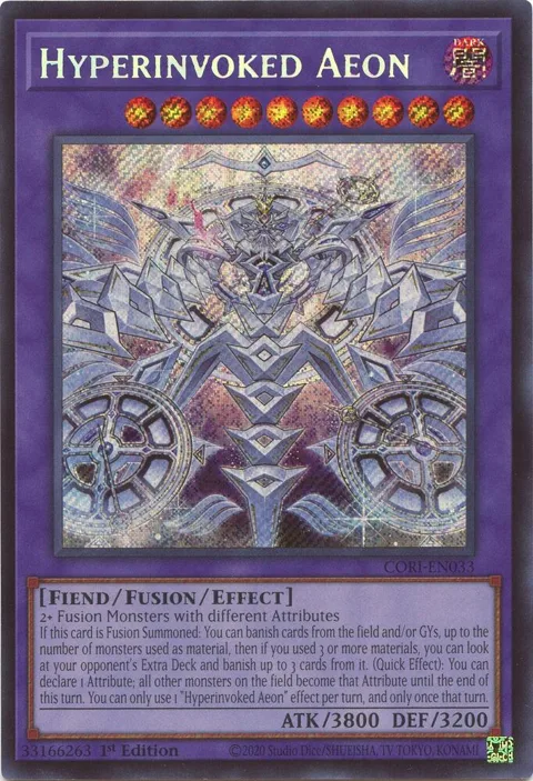 Hyperinvoked Aeon CORI-EN033 Yu-Gi-Oh card from Chaos Origins