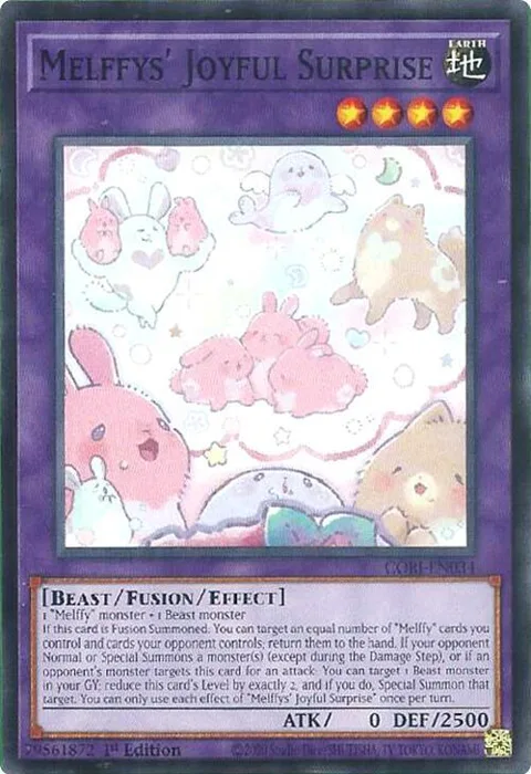 Melffys' Joyful Surprise CORI-EN034 Yu-Gi-Oh card from Chaos Origins
