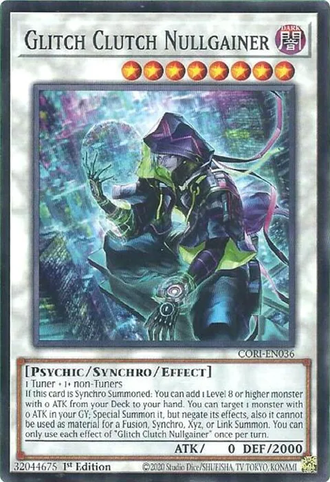 Glitch Clutch Nullgainer CORI-EN036 Yu-Gi-Oh card from Chaos Origins