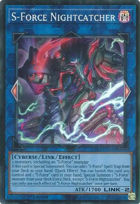 S-Force Nightcatcher CORI-EN040 Yu-Gi-Oh card from Chaos Origins