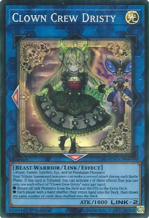 Clown Crew Dristy CORI-EN042 Yu-Gi-Oh card from Chaos Origins