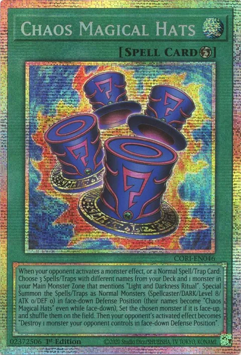 Chaos Magical Hats Starlight Rare CORI-EN046 Yu-Gi-Oh card from Chaos Origins