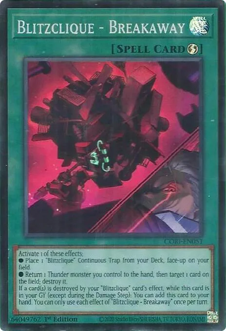 Blitzclique - Breakaway CORI-EN051 Yu-Gi-Oh card from Chaos Origins