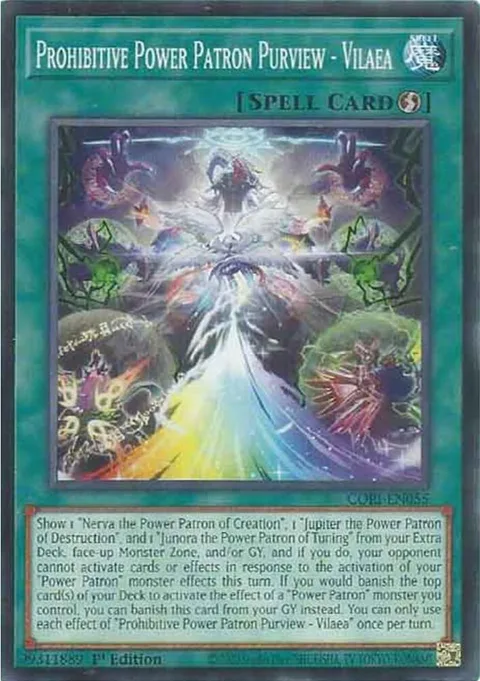 Prohibitive Power Patron Purview - Vilaea CORI-EN055 Yu-Gi-Oh card from Chaos Origins