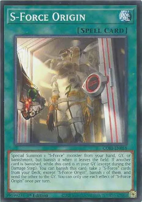 S-Force Origin CORI-EN058 Yu-Gi-Oh card from Chaos Origins