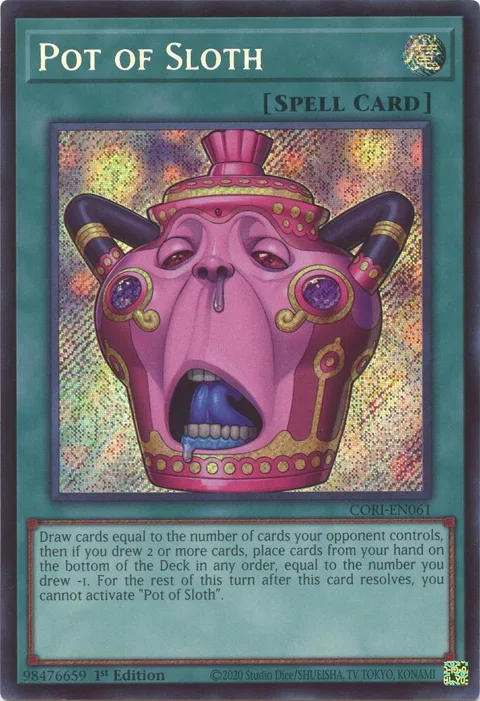 Pot of Sloth CORI-EN061 Yu-Gi-Oh card from Chaos Origins