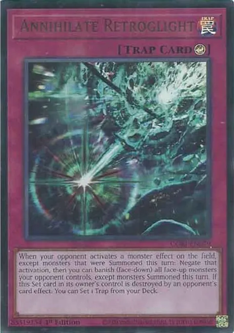 Annihilate Retroglight CORI-EN079 Yu-Gi-Oh card from Chaos Origins