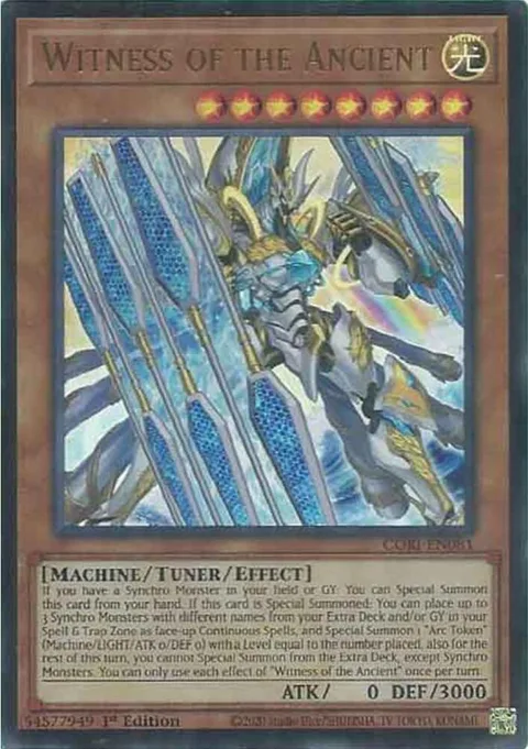 Witness of the Ancient CORI-EN081 Yu-Gi-Oh card from Chaos Origins