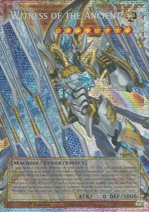Witness of the Ancient Starlight Rare Extended Art CORI-EN081 Yu-Gi-Oh card from Chaos Origins