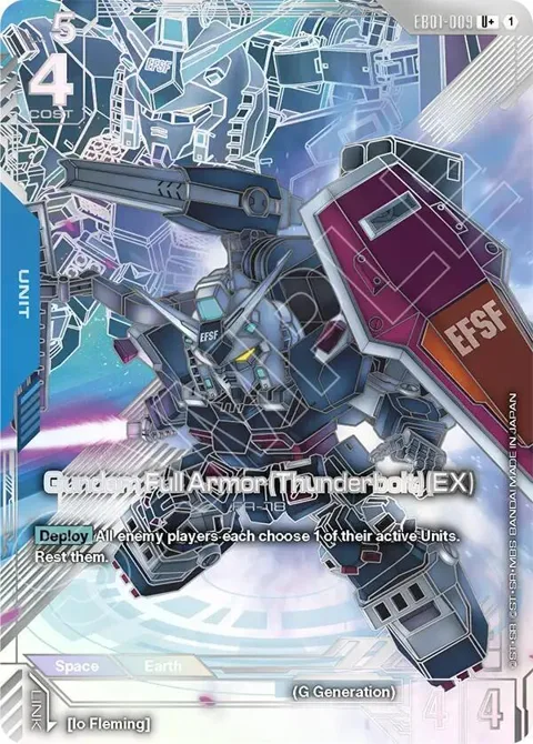 Gundam Full Armor Thunderbolt EX U+ EB01-009 Gundam card from Eternal Nexus
