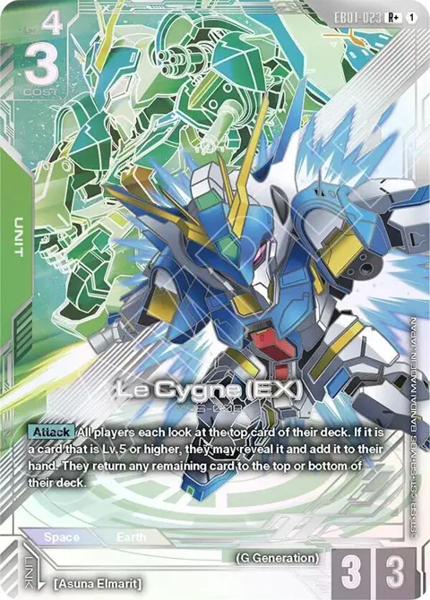 Le Cygne EX R+ EB01-023 Gundam card from Eternal Nexus