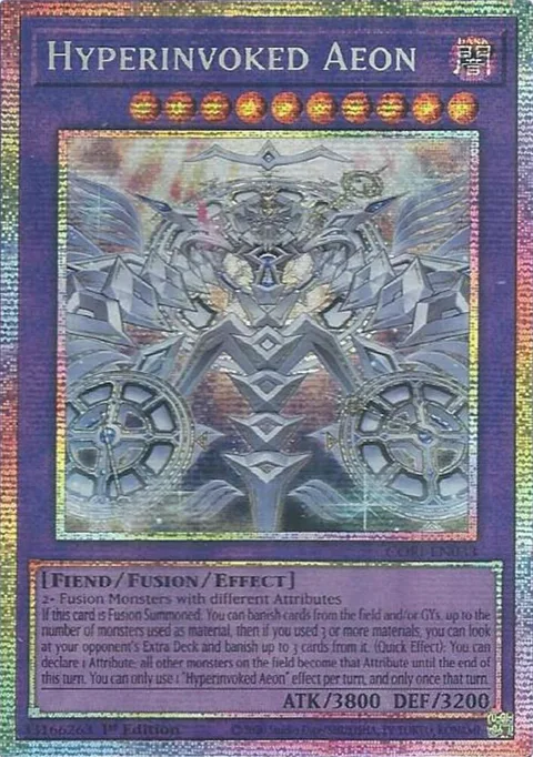 Hyperinvoked Aeon Starlight Rare CORI-EN033 Yu-Gi-Oh card from Chaos Origins