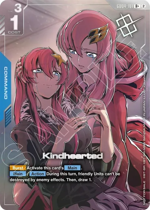 Kindhearted Store Tournament Winner Pack 05 GD04-101 Gundam card from Gundam Promotional Cards